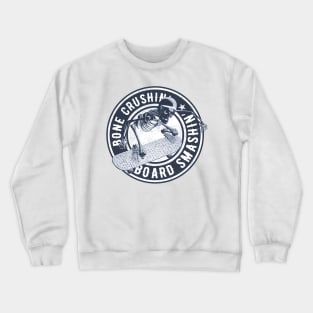 Retro Vintage Style Skeleton Skateboarder Gift Idea Crewneck Sweatshirt